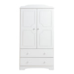 Nordic 2 Door 2 Drawer Wardrobe - White ( B Grade 34426 - 34427 )