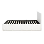 Home Lavendon Kingsize End Lift Ottoman Bed - White | Gas lift king bed