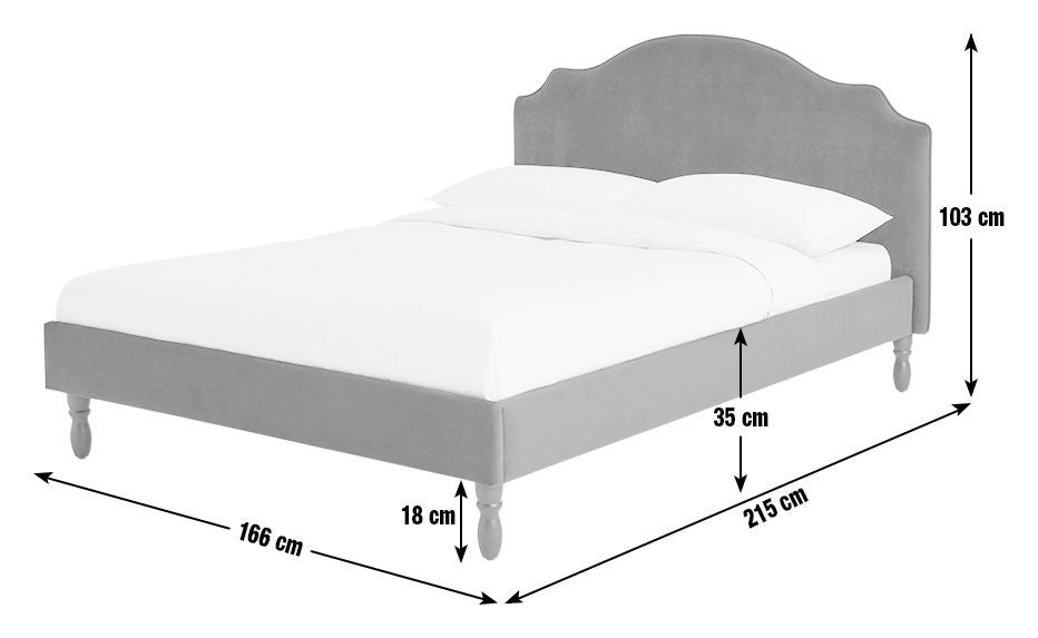 Sophia Kingsize Velvet Bed Frame - Moss Green | Elegant velvet bed
