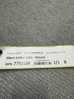 Albers Coffee Table - Natural (B Grade)