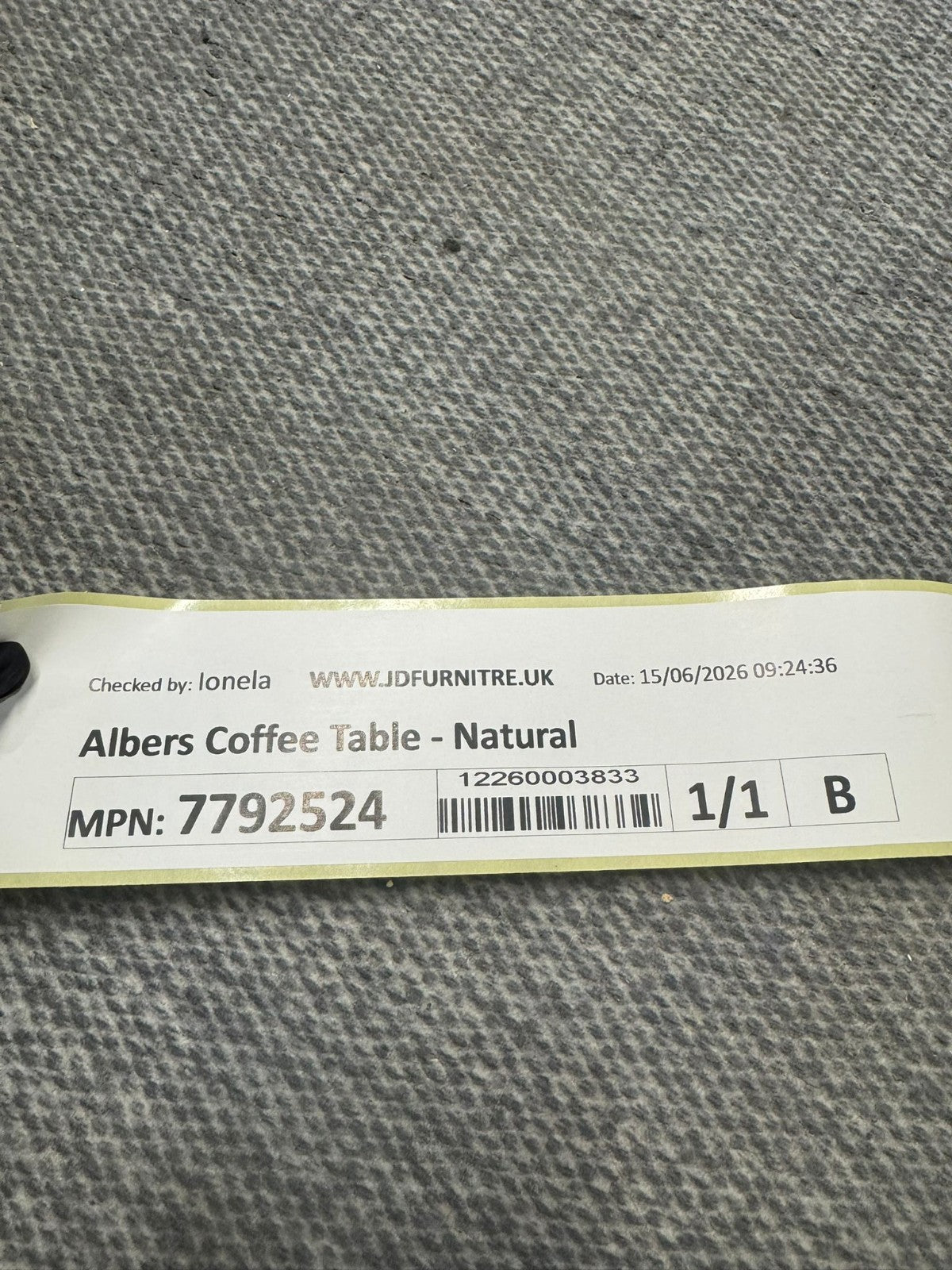 Albers Coffee Table - Natural (B Grade)
