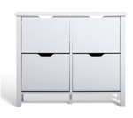 Habitat Compton 4 Shelf Shoe Storage Cabinet - White ( B Grade 36824 - 36825 )