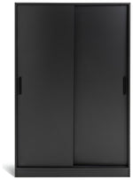 Home Nova 2 Door Sliding Wardrobe - Anthracite | Modern Grey Storage Unit