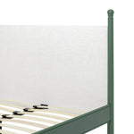 x Morris & Co. Kingsize Bed Frame - Green | Elegant Upholstered Comfort