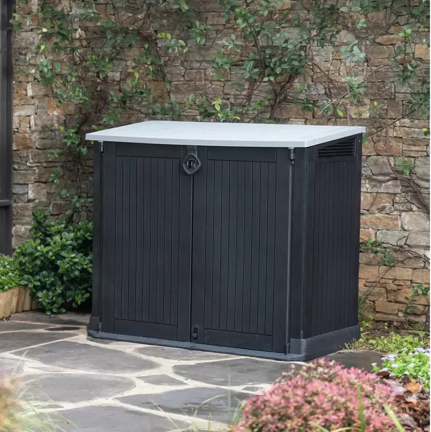 Keter Store It Out Midi 880L Garden Storage Dark Grey | Outdoor Garden Storage B