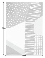 Habitat Abstract Tufted Wool Cut Pile Rug - 170x120cm