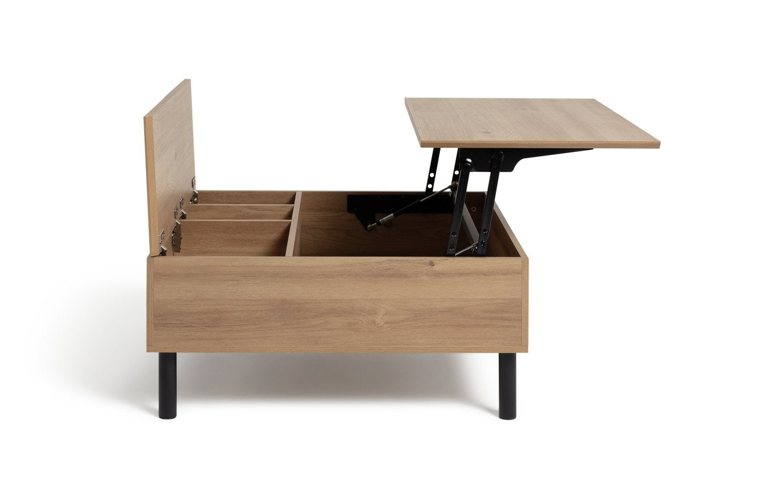 Home Loft Living Lift Up Coffee Table - Natural | Hidden Storage Solution