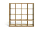 Squares Plus 16 Cube Storage Unit - Dark Oak | Contemporary Home Display