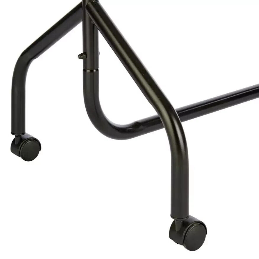 Heavy Duty 6ft Wide Clothes Rail - Black | Strong Garment Hanging Stand Storage