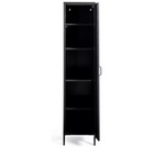 Habitat Stevie Tall 1 Door 4 Shelves Locker - Black