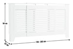 Habitat Austin Extendable Radiator Cover - White ( B Grade 35970 )