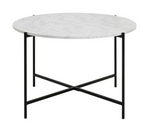 Jules Round Coffee Table - Black & White