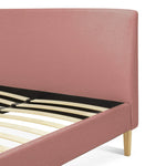 Ren Small Double Fabric Bed Frame - Pink | Stylish Sleeping Solution