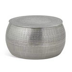 Sona Storage Coffee Table Silver | Modern Living Room Coffee Table