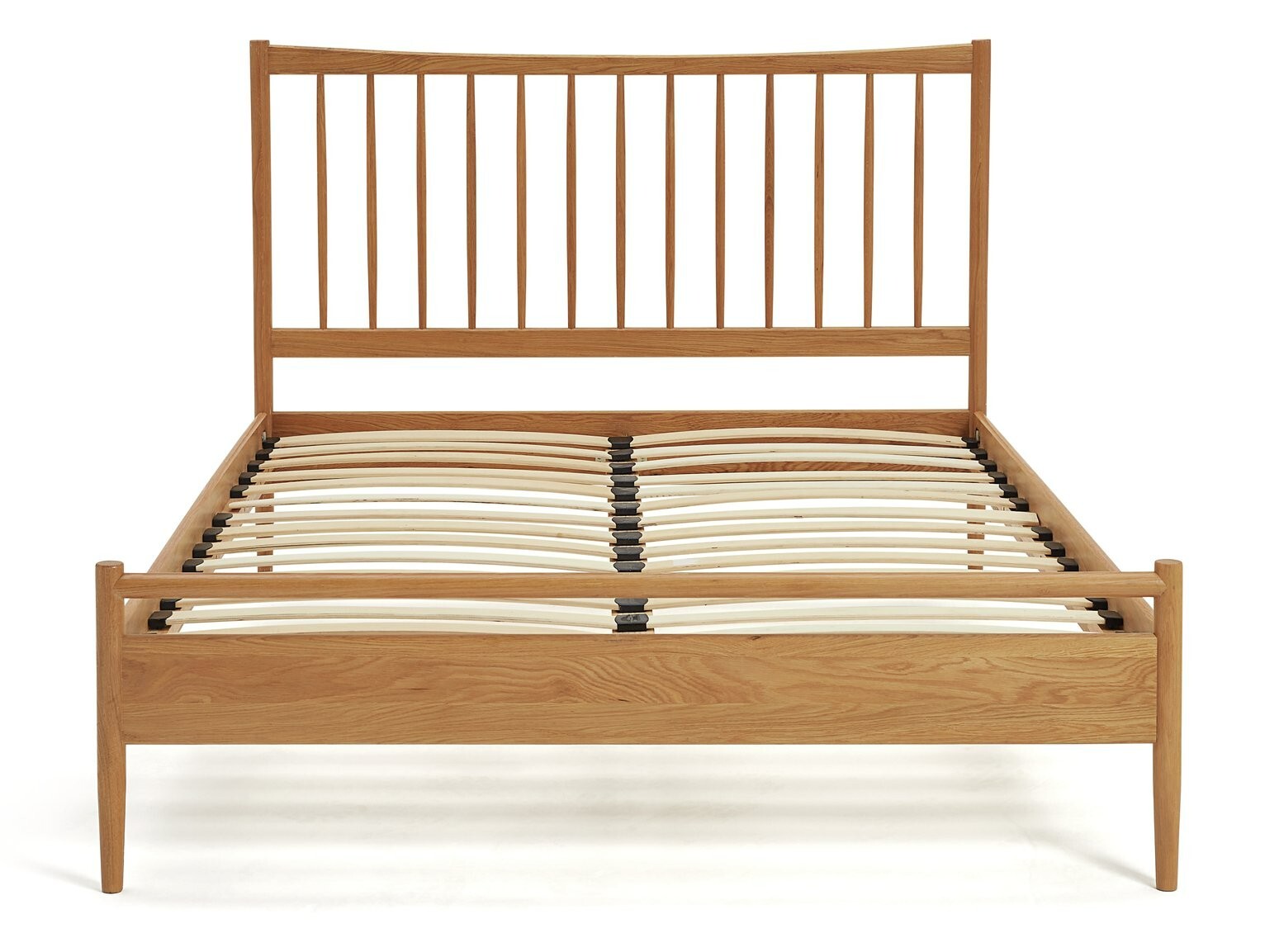 Chiltern Spindle Double Wooden Bed Frame - Oak (S)