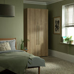 Atlas 2 Door Wardrobe - Oak | Contemporary Interior Style