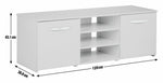 Habitat Home Hayward 2 Door Small TV Unit - Black Gloss | Entertainment Storage