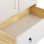 Lucie 2 Door 1 Drawer Wardrobe - Off White (B GRADE 1074)