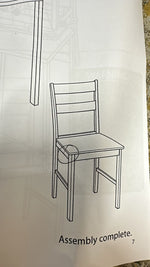 Chicago Pair of Solid Wood Dining Chair - White ( B Grade )