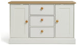 Home Winchester 2 Door 3 Drawer Sideboard - Cream | sideboard with drawers
