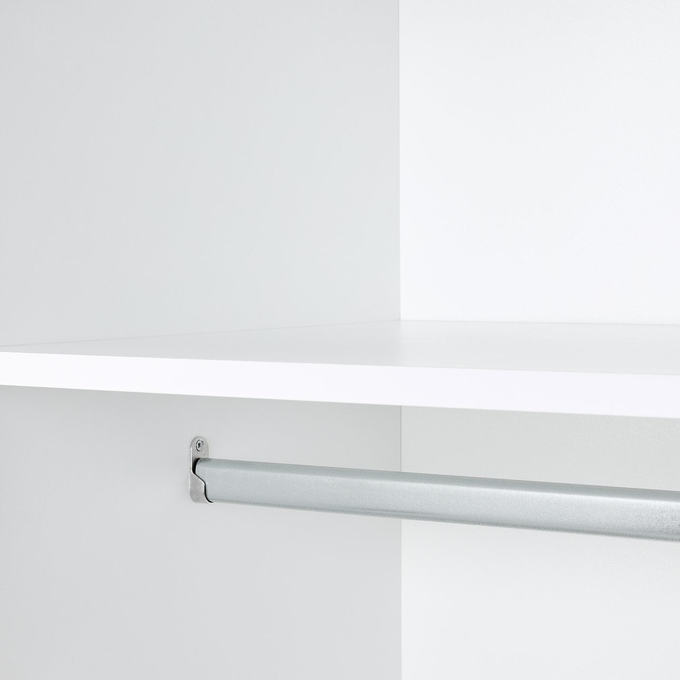 Hallingford 4 Door 3 Drawer Wardrobe- White Gloss | High Shine Furniture